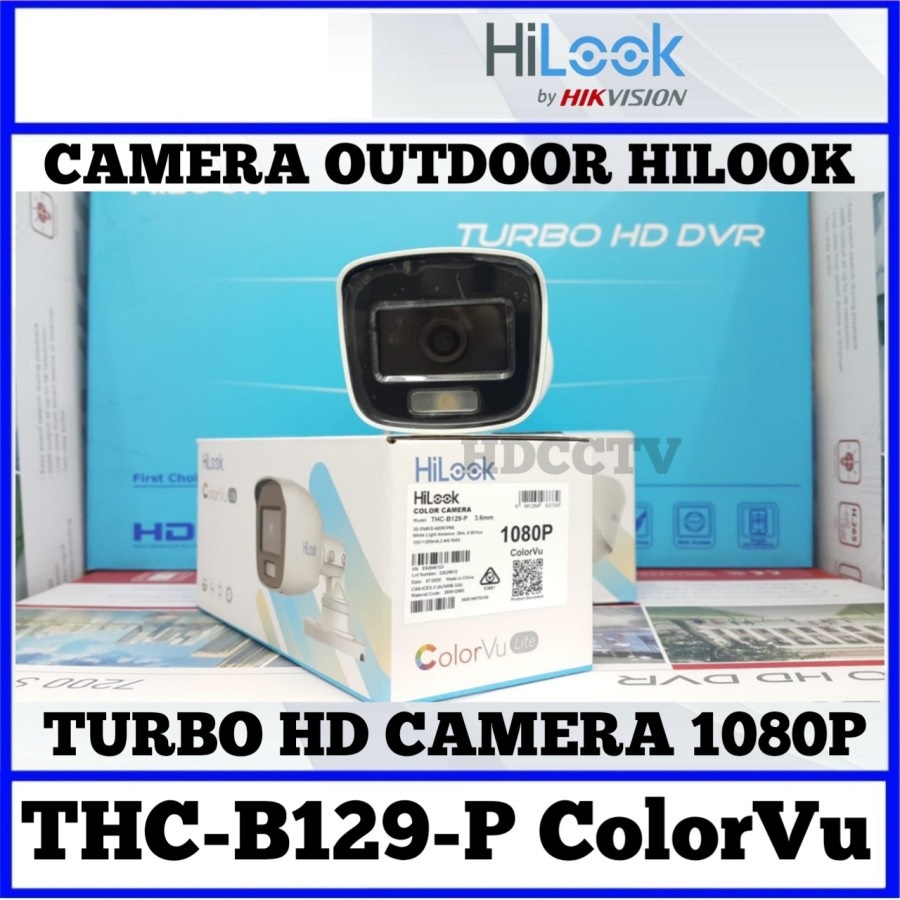 CCTV HILOOK by HIKVISION 2MP COLORVU OUTDOOR THC-B129-P