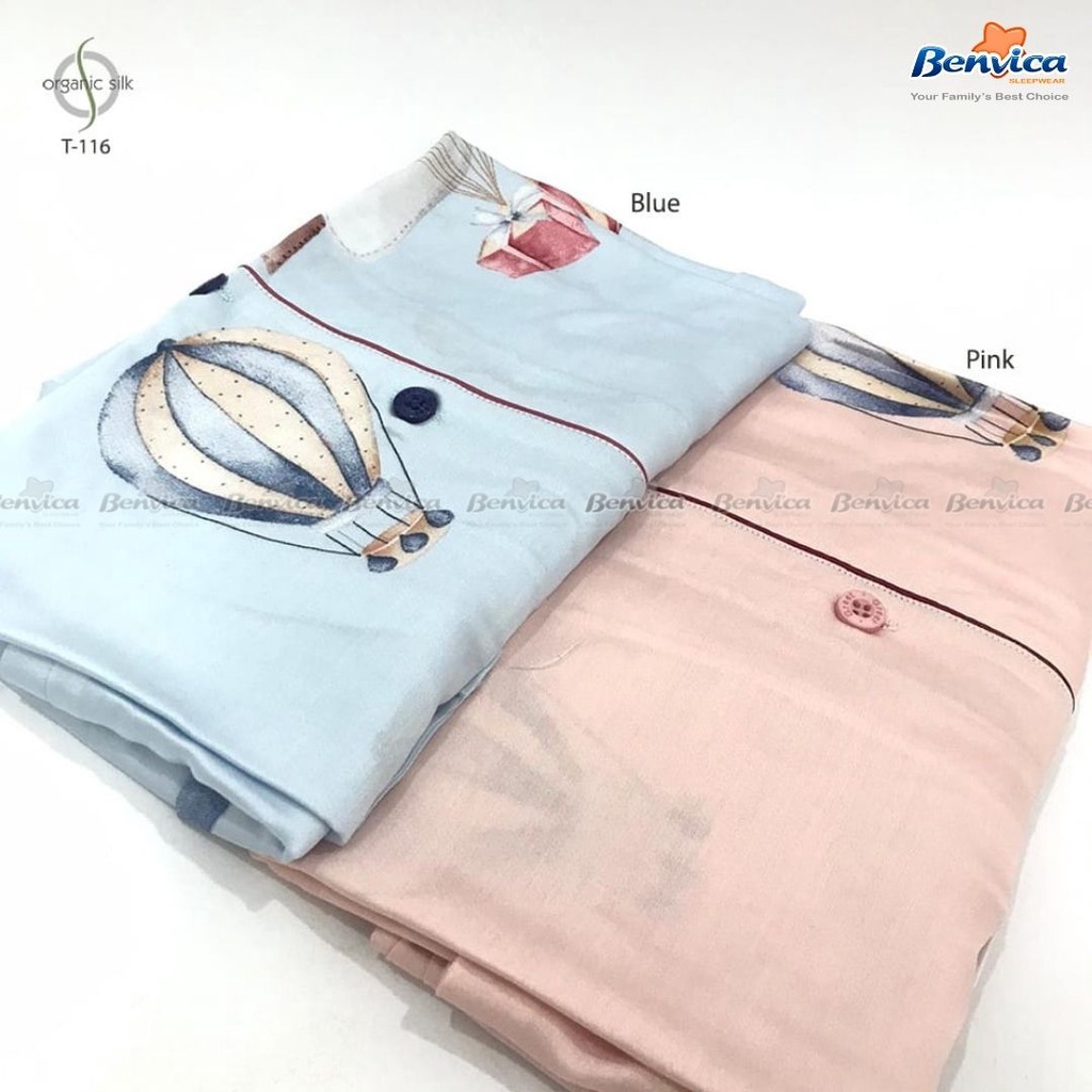 BAJU TIDUR PIYAMA KATUN ORGANIK GREET