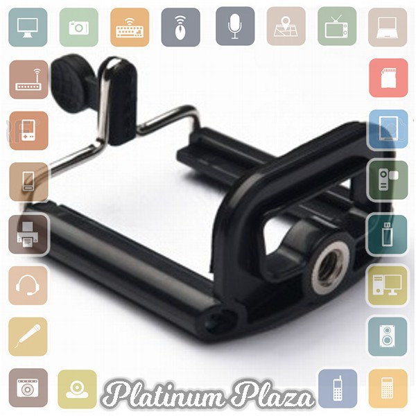Universal Clamp for Smartphone with 0.25 Inch Screw Hole Small - SC-S - Black`5Z3MXE-