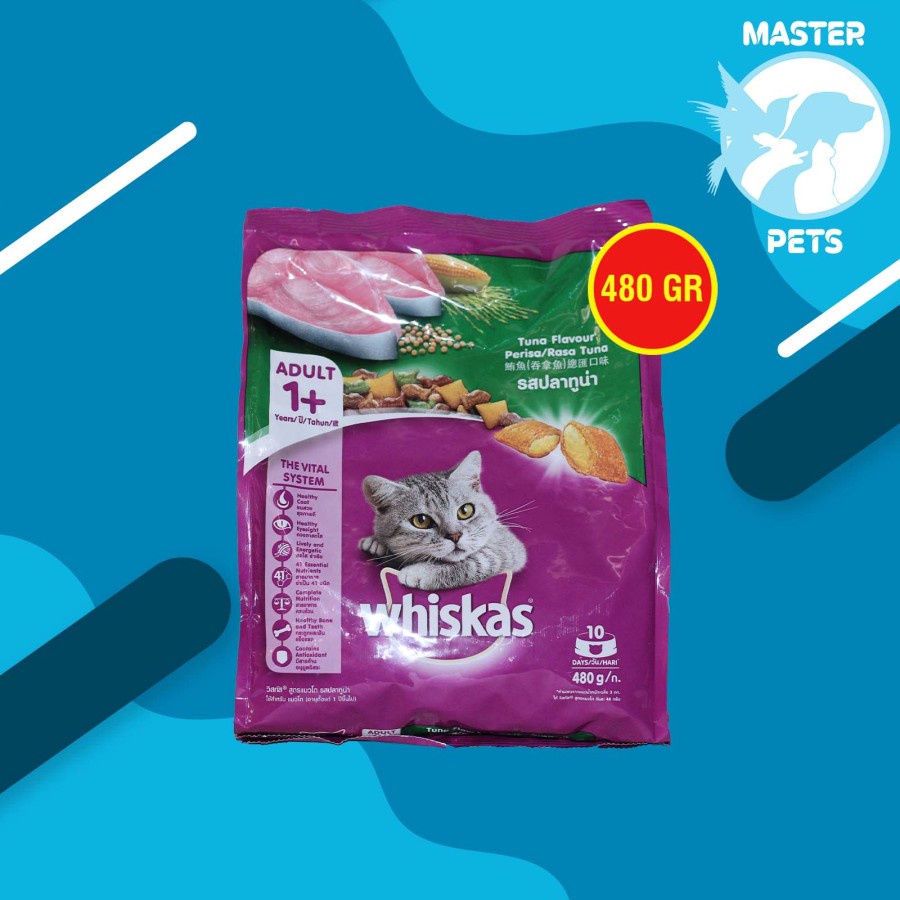 Makanan Kucing Whiskas Tuna 480gram