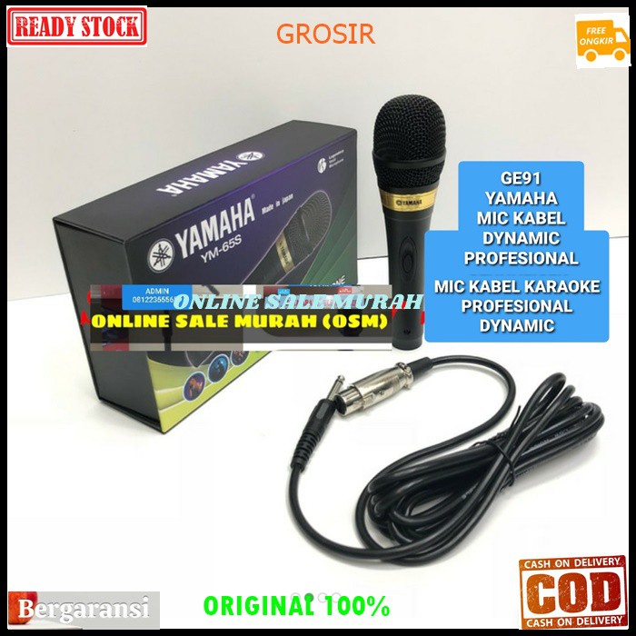 G91 Yamaha legendary Mic kabel dynamic Microphone cable mik karaoke mikrophone vocal vokal audio sound system sistem pengeras suara pro profesional legendaris G91   BISA SEGALA JENIS ALAT AUDIO  GK PAKE BATERAI LANGSUNG NYALA  Cocok untuk yang suka karaok