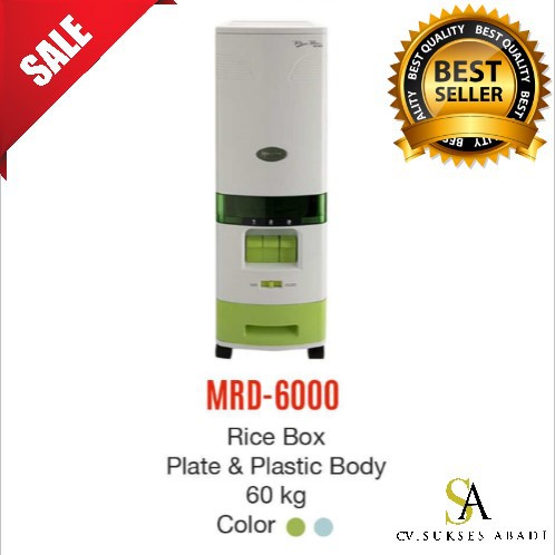 MASPION MRD 6000 TEMPAT BERAS RICE BOX 60 KG Termurah Surabaya