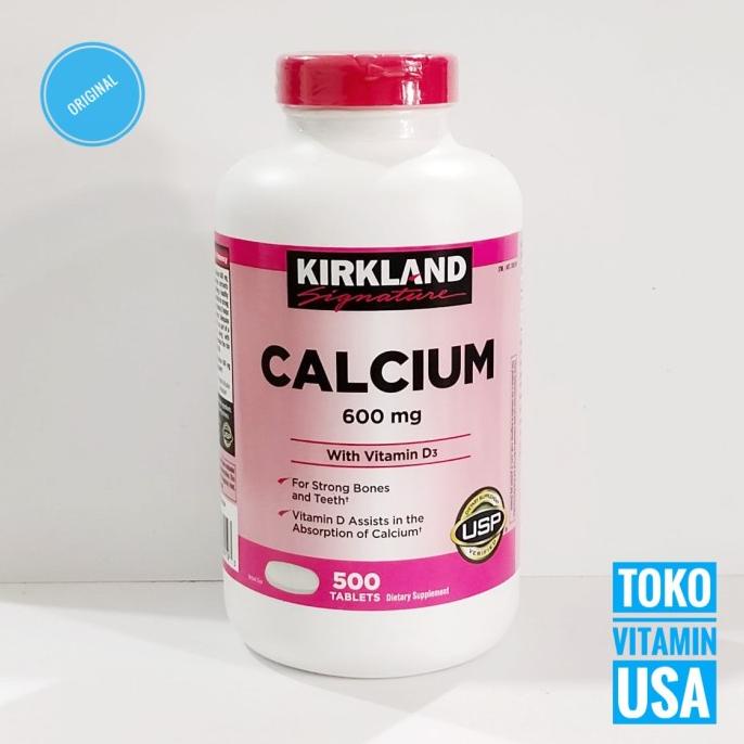Kirkland Signature Calcium 600 Mg + D3, 500 Table Lc