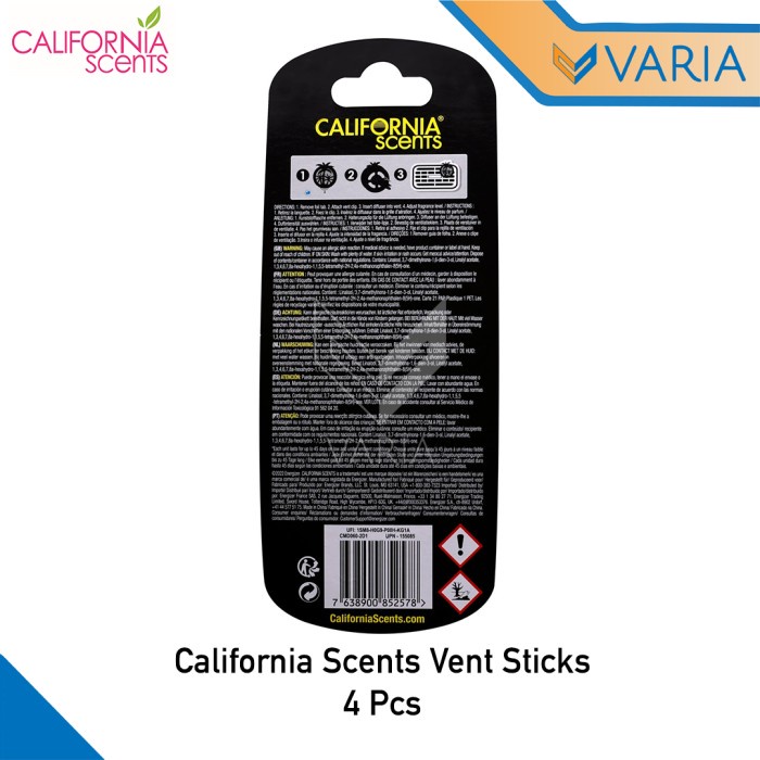 California Scents Vent Sticks Parfum Pengharum Pewangi Kisi AC Mobil