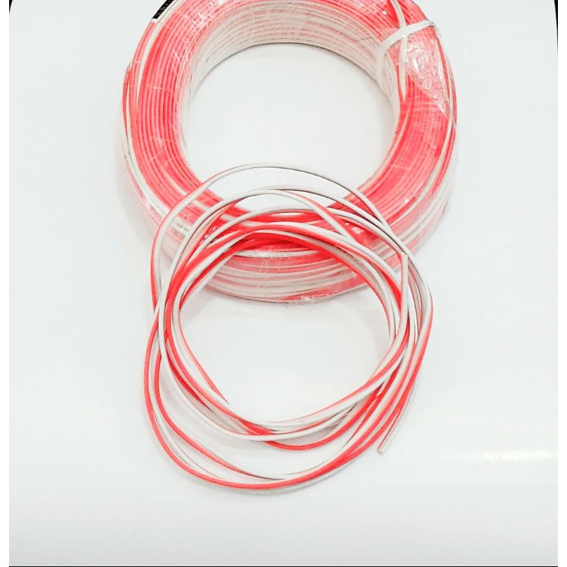 kabel kecil serabut isi 2 merah putih 2x20
