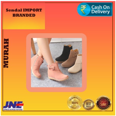 sepatu wanita boots heels hak import  terbaru A11