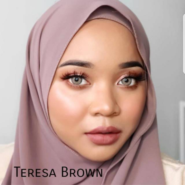 GEOEYES - Softlens Teresa Brown - Soflen Bridal Warna Coklat for Gold Wedding