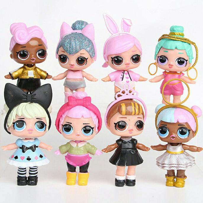 Figure Set Lol 1 Set Isi 8 Pcs / Mainan Anak Lol / Kado Mainan Anak