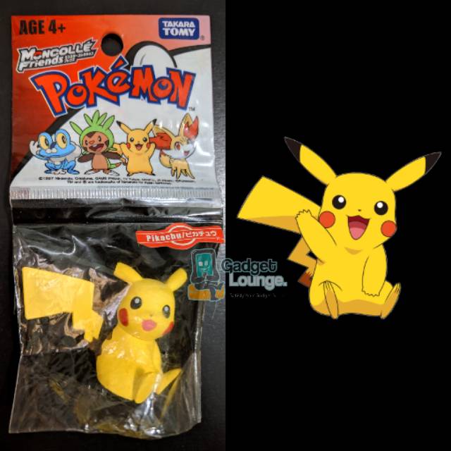 Original Takara Tomy Pokemon Moncolle Friends : Pikachu (Sit)