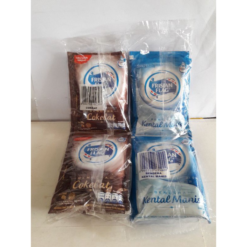 

susu bendera sachet 40g 1pak(isi 6pcs)all variant