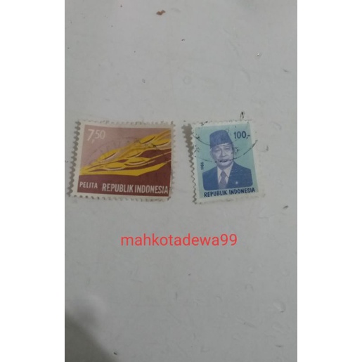 Perangko kuno presiden Soeharto tahun 1986