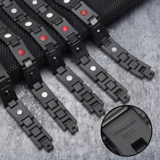 GELANG MAGNET KESEHATAN ORIGINAL TITANIUM ION INFRARED 4IN1 ORIGINAL