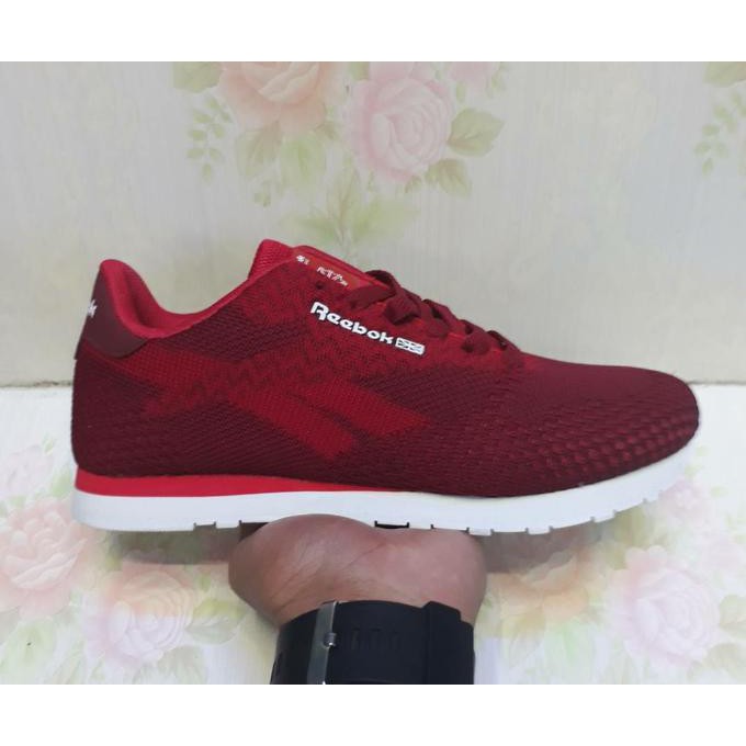 Ready  Termurah Sepatu Sneakers Reebok Classic Merah Import Cewek 36-41 - Merah, 36 - Hanya Di