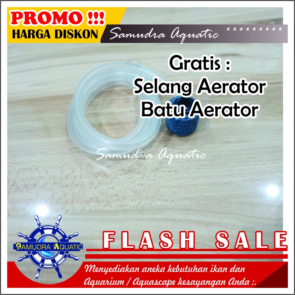 AERATOR CAS, ACDC, Aerator Lampu Mati, Air Pump Mesin Airator Aquarium Aquascape, FREE BUBLEWRAP