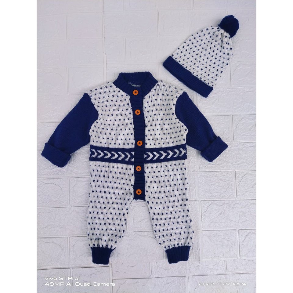 JUMPER RAJUT VOLCADOT 0-6 bulan/Jumper Bayi/Jumper Bayi UNISEX/Jumper Bayi Perempuan/Jumper Bayi Laki-laki