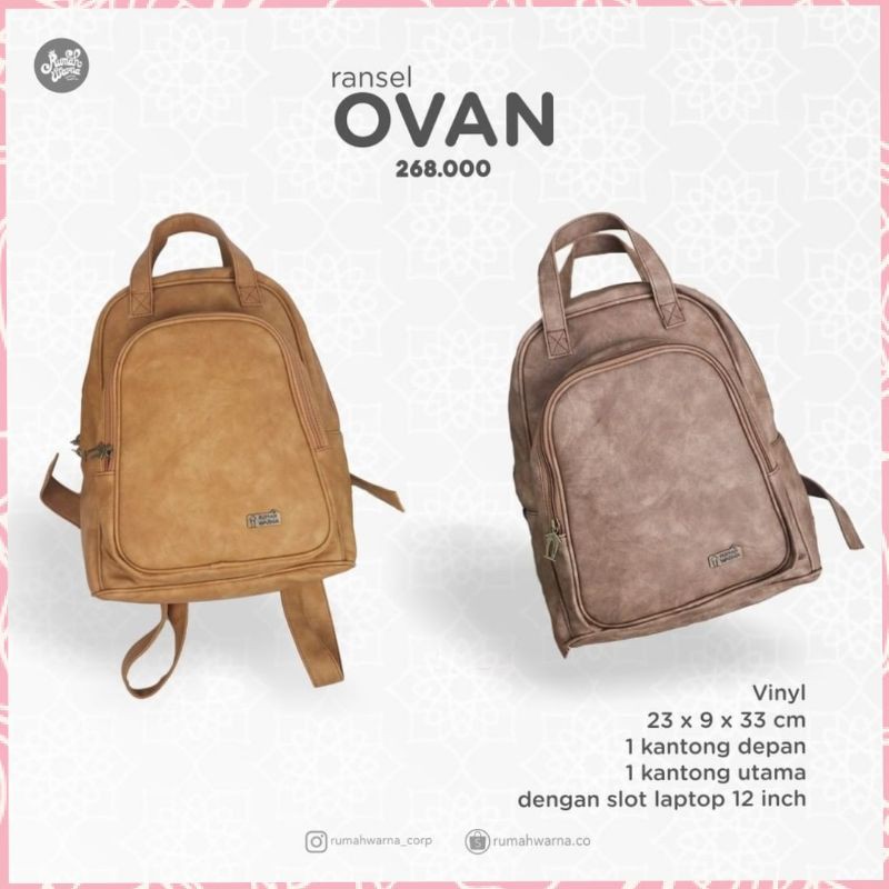 TAS RANSEL RUMAH WARNA OVAN