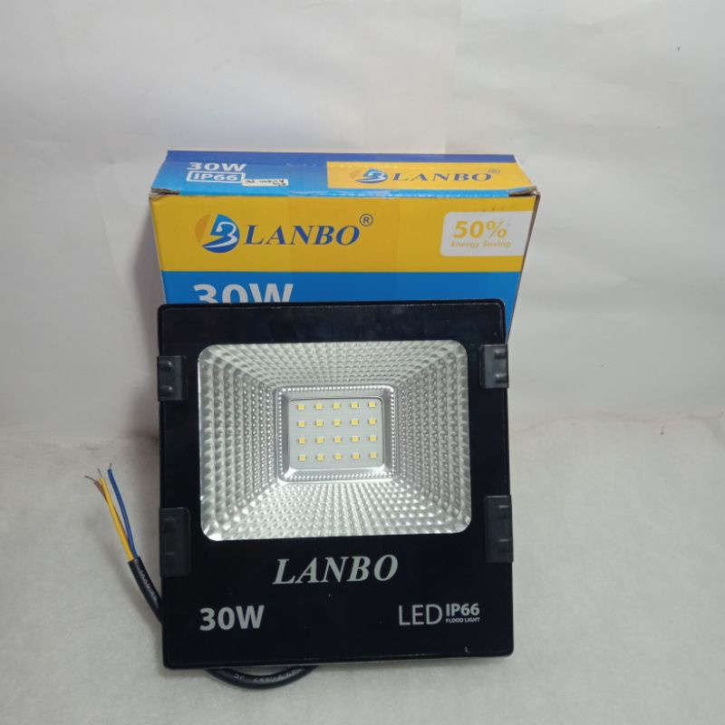 LAMPU SOROT 30WATT LANBO LAMPU LED SOROT OUTDOR