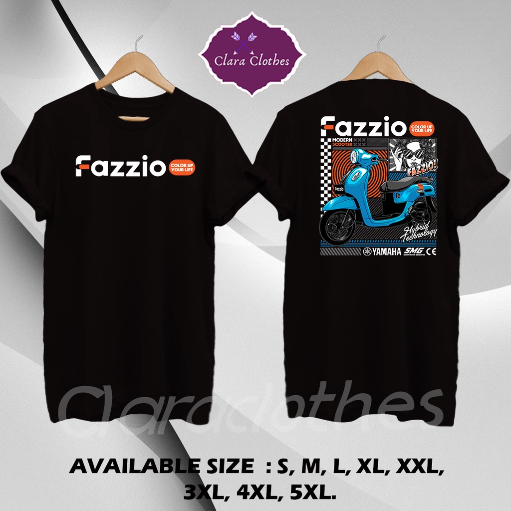 Kaos otomotif yamaha / kaos yamaha / kaos / baju otomotif / baju motor / baju Yamaha / Yamaha fazio 
