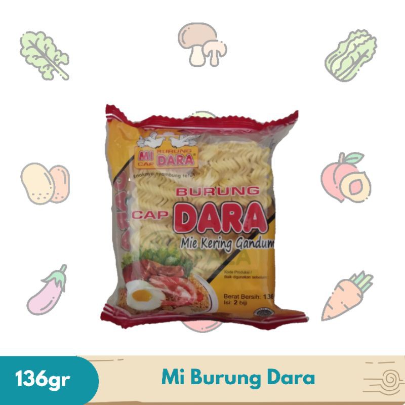 

Mie Burung Dara Kering