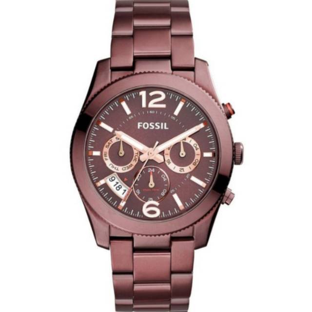 Jam Tangan Wanita Fossil ES4110 Boyfriend Wine Original