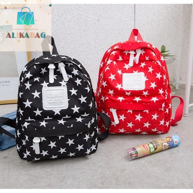 ALIKA BAG - Tas Ransel Anak Laki-laki Perempuan Motif Bintang Lucu Terlaris