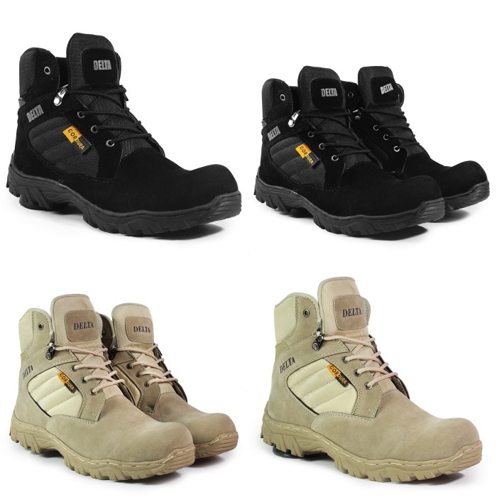 COD GAN!!Sepatu Pria Dlt Cordura Low 6 Inci Gurun Cream Safety Boots Hiking USA Military Outdoor