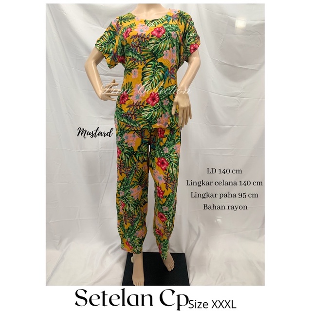 ONESET CELANA PANJANG | ONESET RAYON PREMIUM SUPER JUMBO