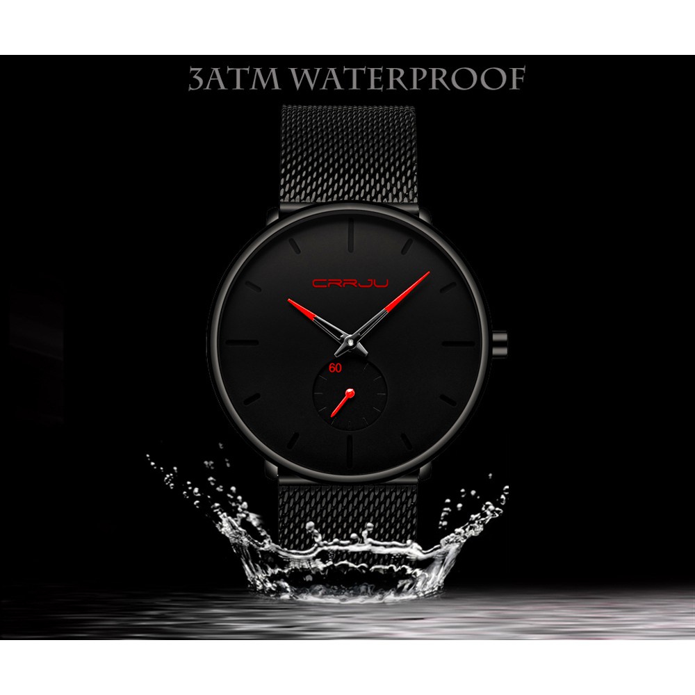 Jam Tangan CRRJU / Ready 13 Warna / Jam Tangan Pria Jam air samping olahraga fashion Jam tangan penjualan panas