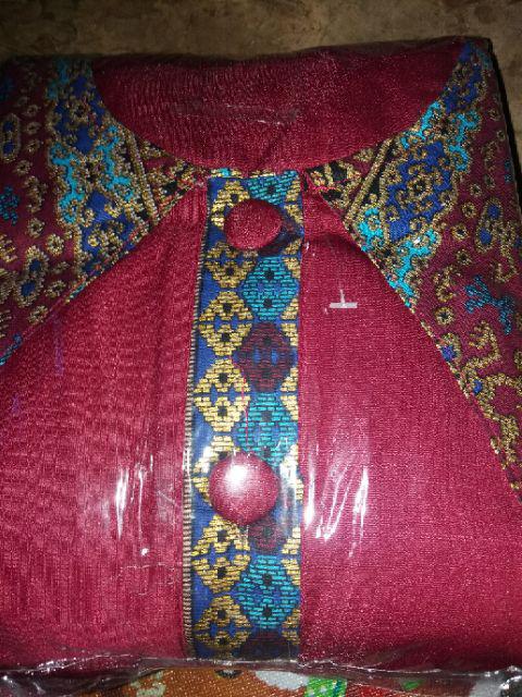 Keluarga New Batik Couple Modern || Gamis Kerah