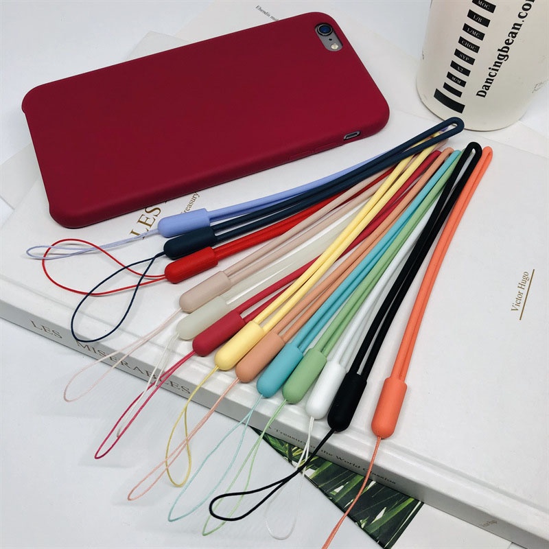 Silicone Cell Phone Lanyard for Iphone Samsung Phone Wrist Straps Keychain Camera Strap Id Card Usb Hanging Rope TOTALL