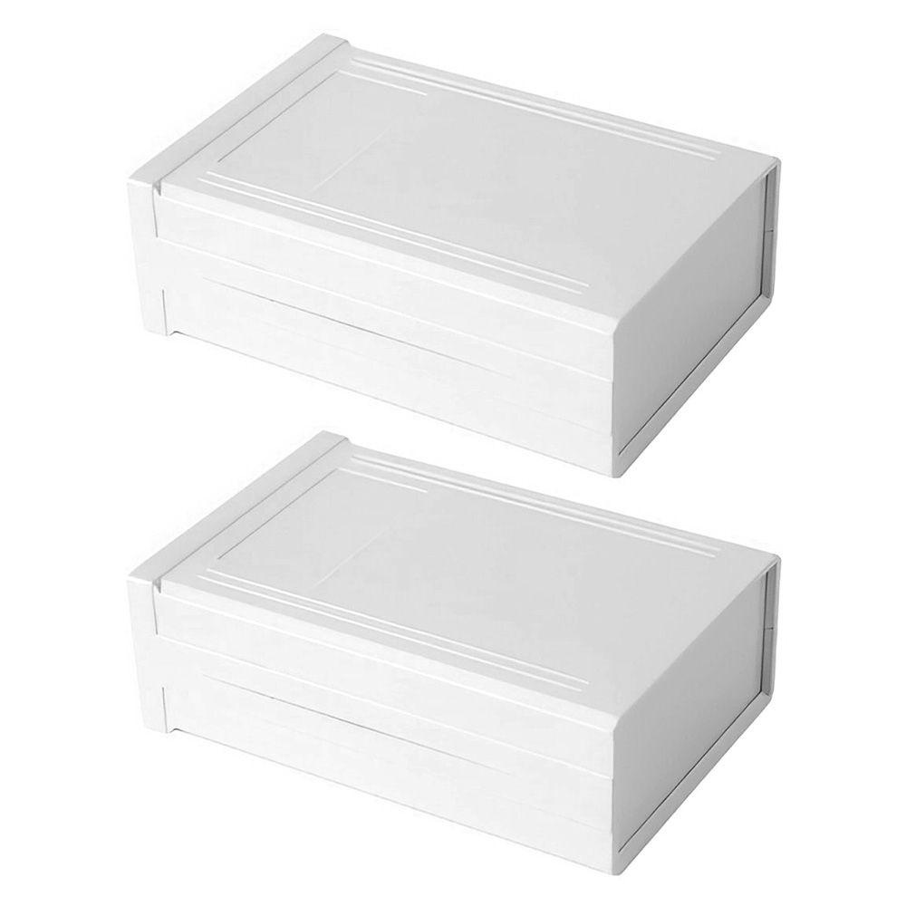 Solighter Kotak Modul Instrumen Elektronik DIY Bahan Plastik ABS Ukuran 150x100 X 50mm