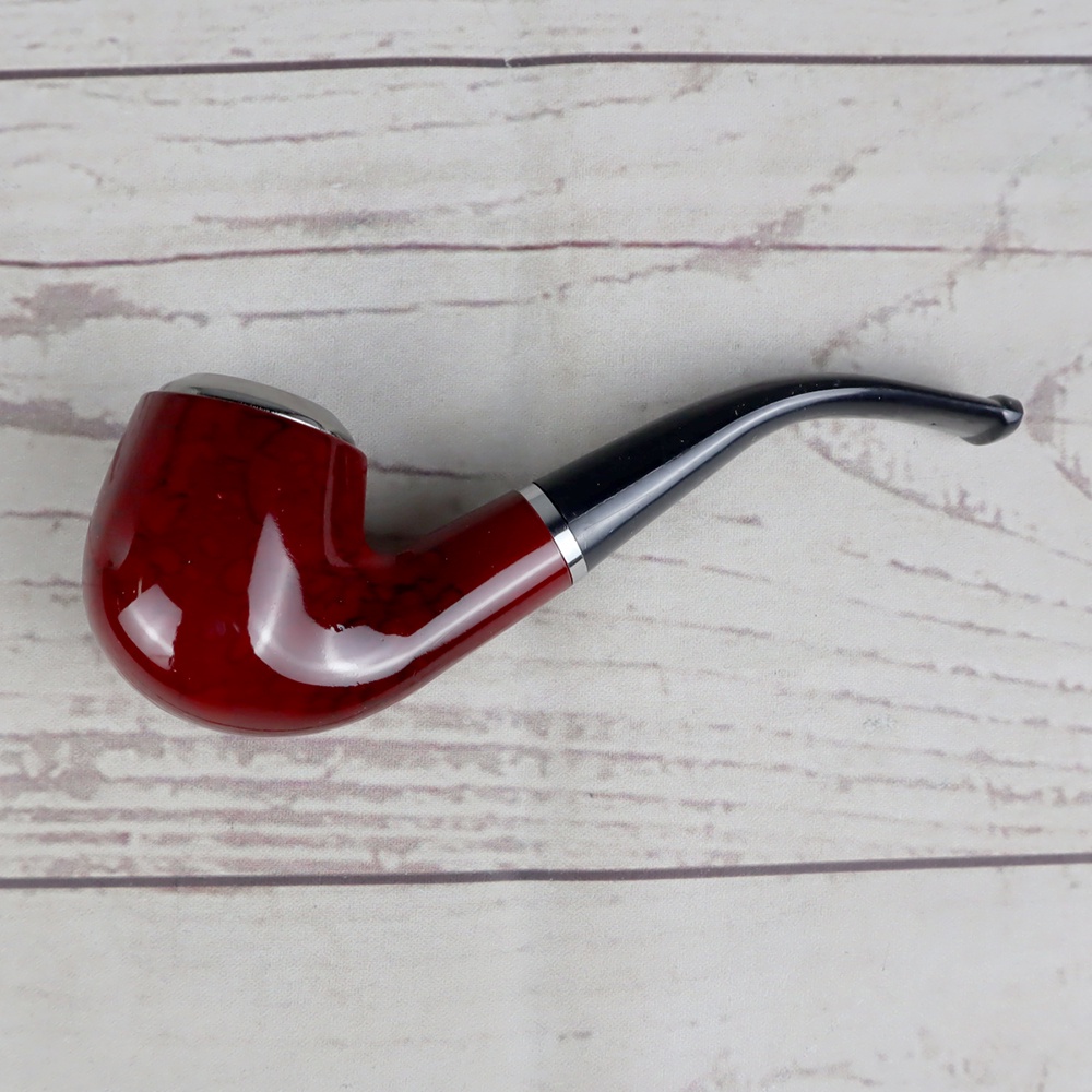 Boxin Smoking Pipes / Pipa Rokok Motif Kayu - ZF808 - Brown