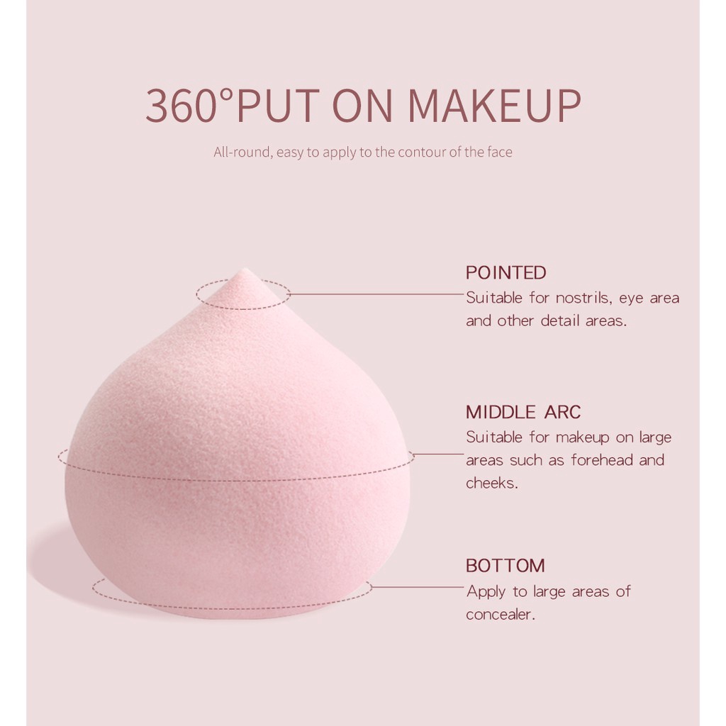 Original Maange 5pcs/kotak Spons Puff Makeup Lembut Untuk Wanita