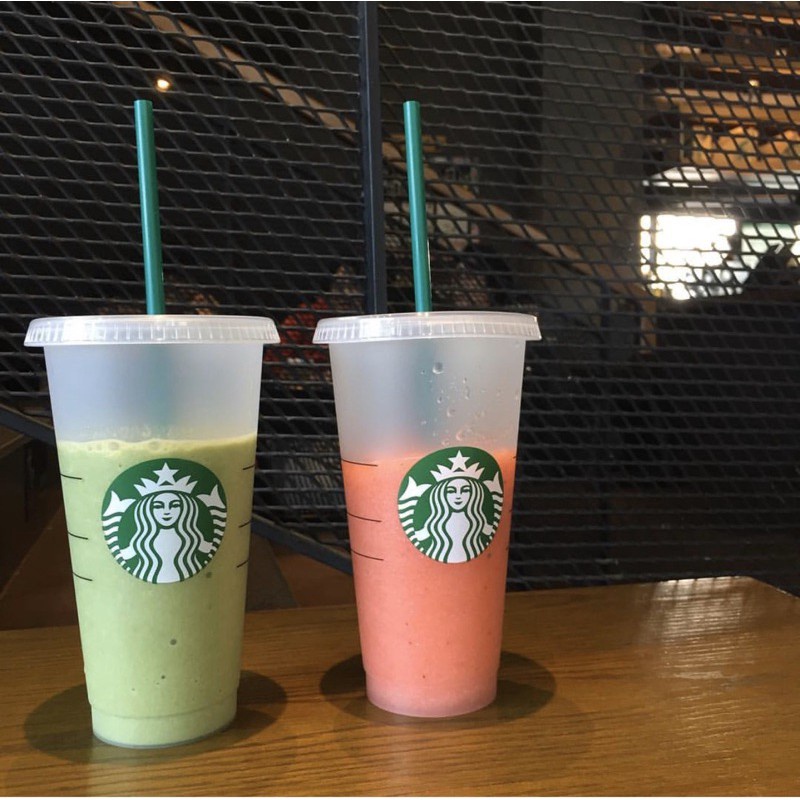 Starbucks botol minum cangkir transparan cangkir Cold Water Cup dapat digunakan kembali