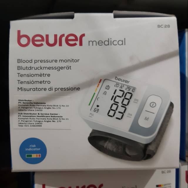 Tensi Digital Beurer BC 28 / Wrist Blood Pressure / Beurer BC 28 / Tensi Pergelangan Beurer