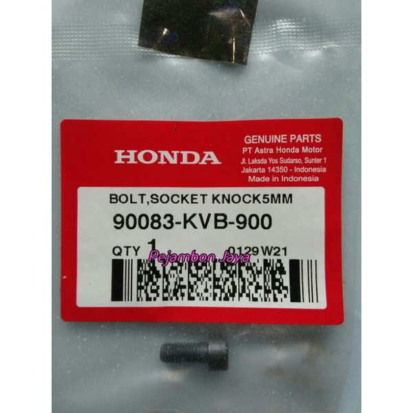 90083KVB900 BOLT SOCKET KNOCK5MM
