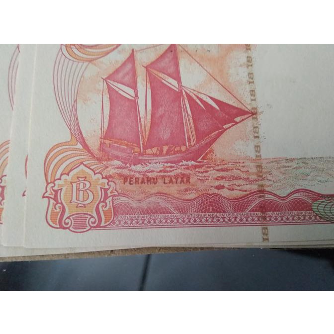 [COD] Uang Kertas 100 Rupiah Perahu Layar Tahun 1991 UNC [COD]