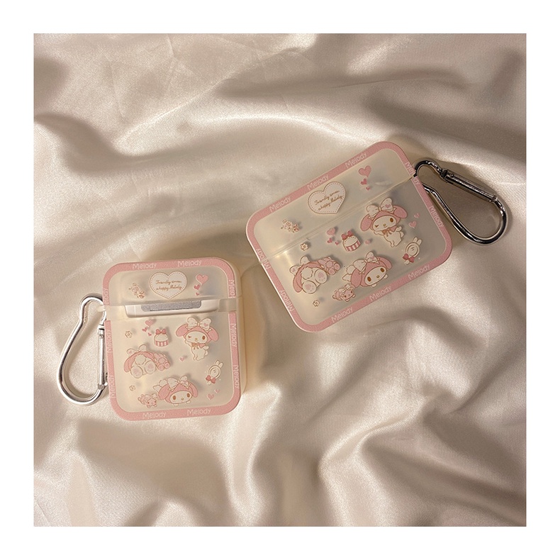 Soft case Earphone wireless Bahan Plastik Motif Print Tulisan Untuk Airpods 1 / 2 / Pro