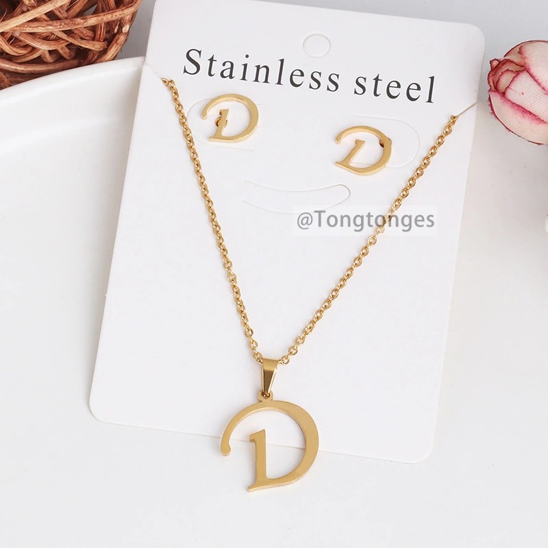 Kalung Liontin Kupu-Kupu Bahan Stainless Steel Untuk Wanita S107