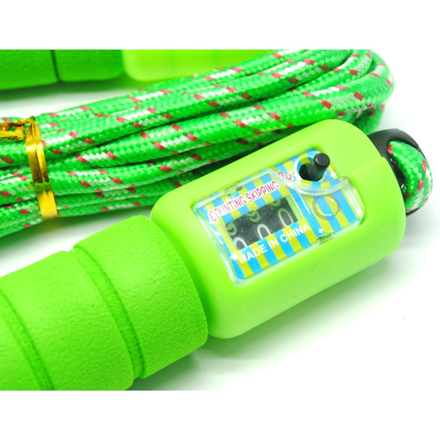 Jump Rope Skiping Soft Handle with Counter / Tali Lompat Skipping Dengan Penghitung Loncatan / Tali Skipping Lompat tali