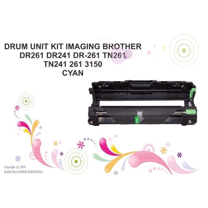 DRUM UNIT BR0TH3R DR261 DR241 DR-261 TN261 TN241 261 3150 C - Biru