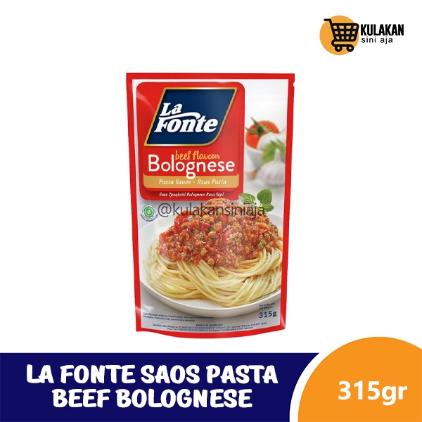 

La Fonte Saos Pasta Bolognese 315gr - Rasa Sapi