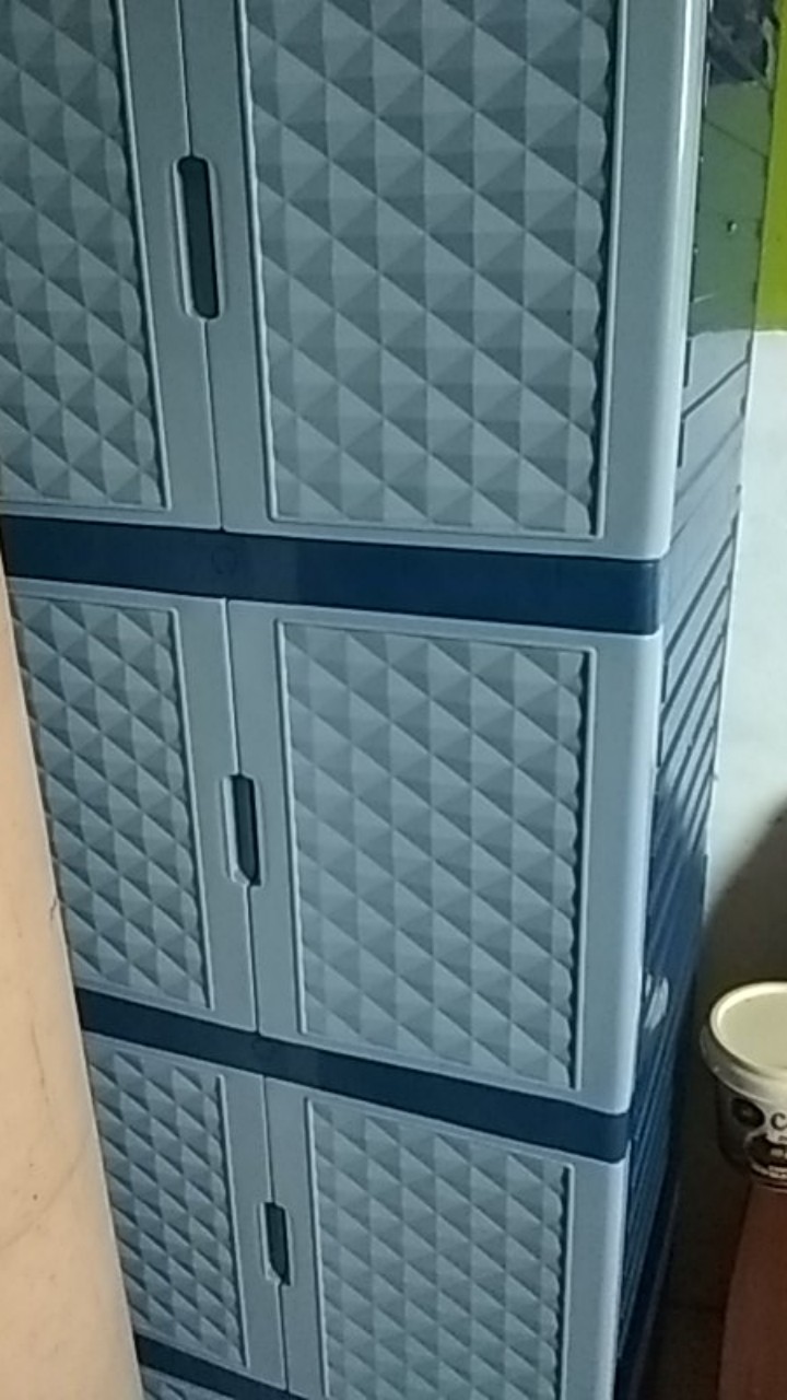 Lemari Plastik Lemari Pakaian Polos 4 Susun Promo Diskon Gede Termurah!!