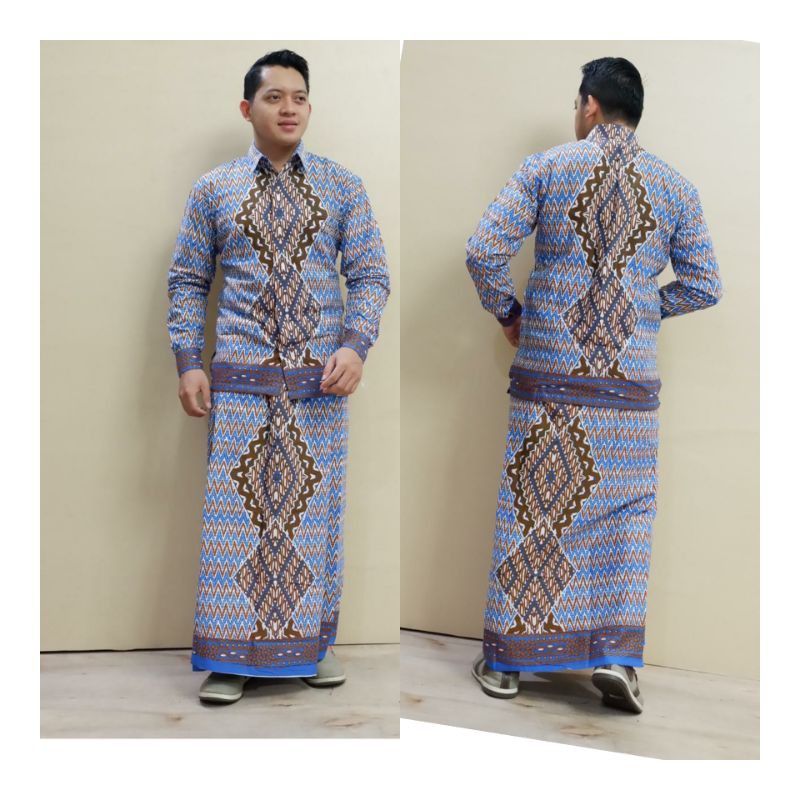 kemeja batik set sarung