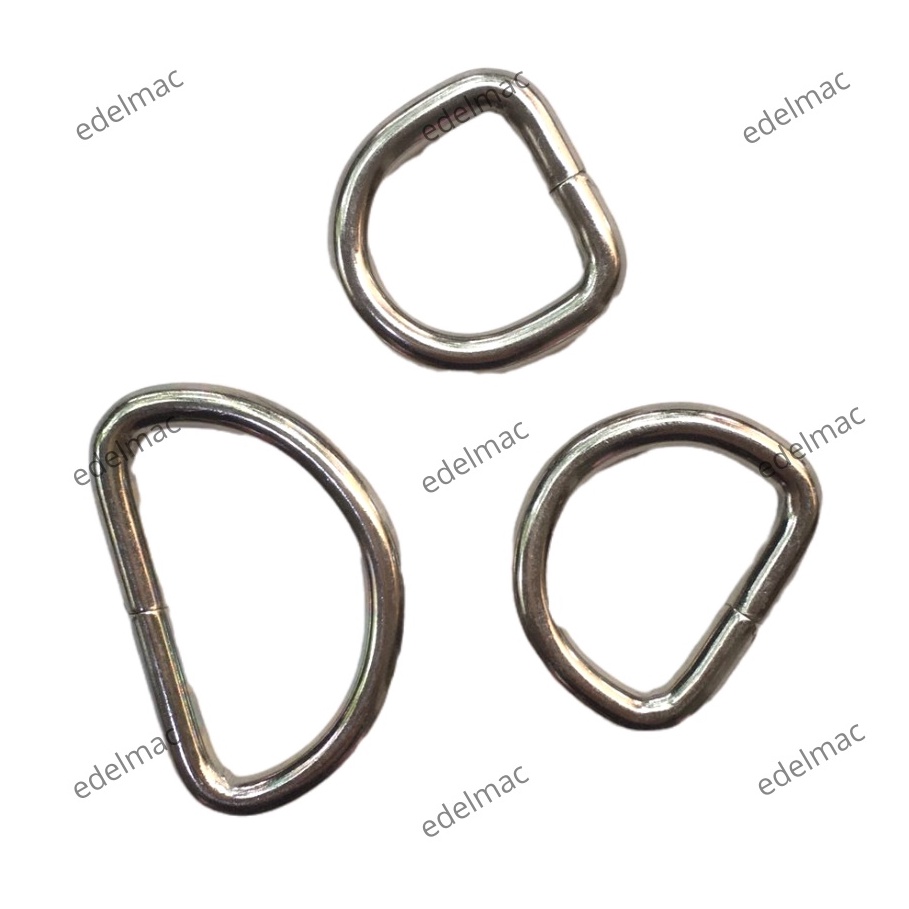 Ring D Nikel Besi Solid Buckle Hanging Aksesoris Tas Kait | Bag Accessories