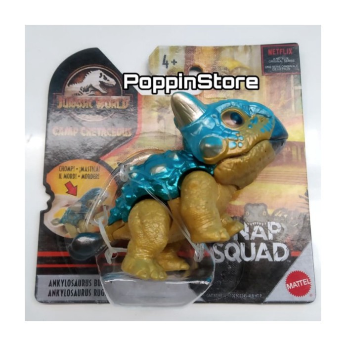 Jurassic World Snap Squad Ankylosaurus Metallic Wave 6 Terbaru 2020 murah Berkualitas