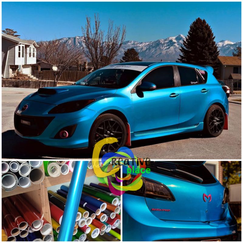 STICKER SKOTLET MOTOR WARNA BIRU MUDA CANDY MERK PROFIX