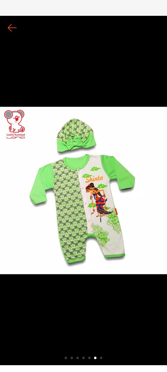 (random) Baby Lona Jumper Anak Bayi Fashion Motif Batik Girl 3-6 Bulan