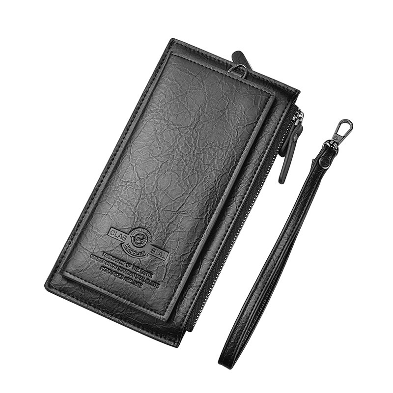 DOMPET PANJANG PRIA KULIT HITAM UANG WA475B5 DEVARA MUAT HP SLOT PREMIUM KARTU BATAM KOIN COWOK KEREN FASHION IMPORT BRANDED DISTRO LAKI MURAH SIMPLE