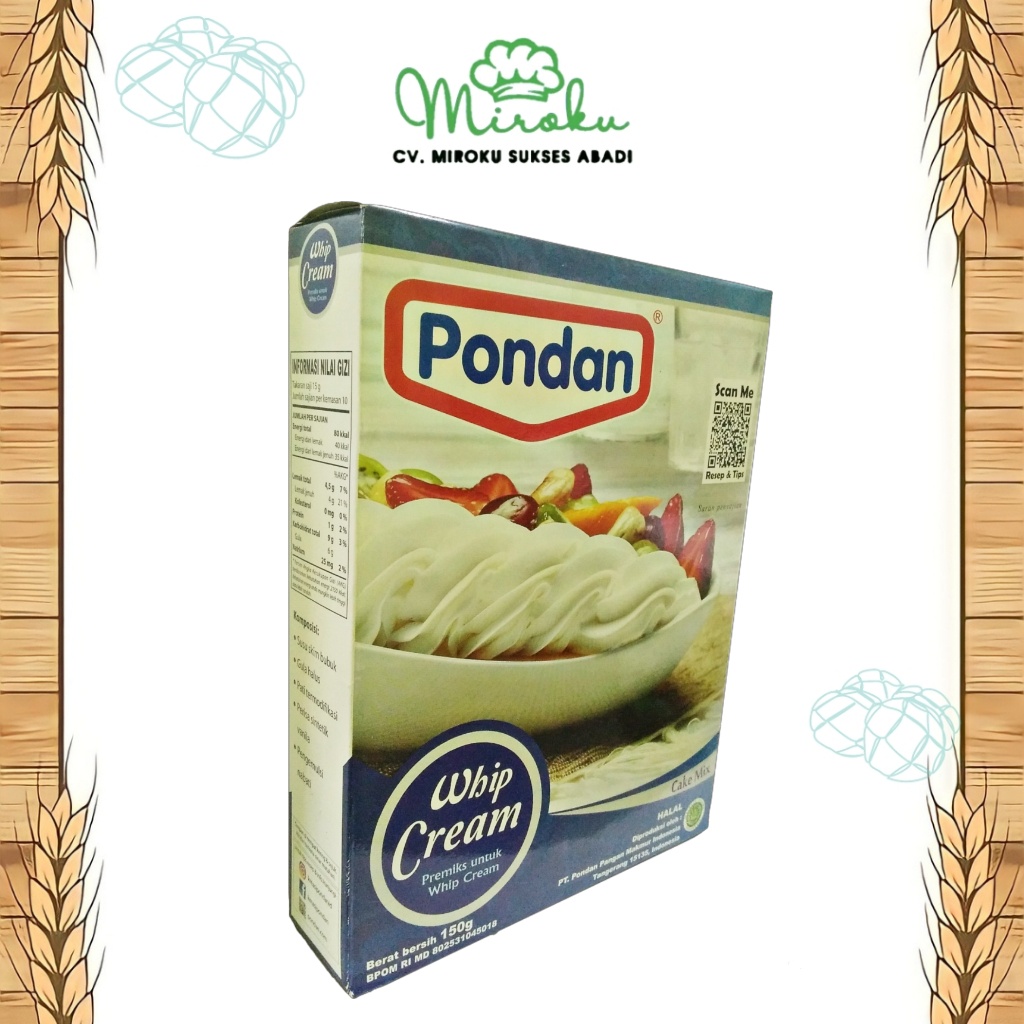 

Pondan Premiks Whip Cream 150gr
